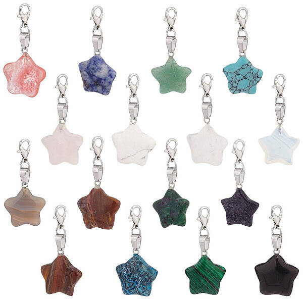 Star Gemstone Pendant Decoration