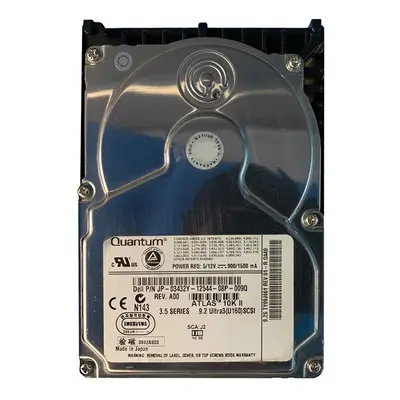 3432Y Dell 9.1GB Ultra-160 SCSI 10000 3.5-inch 8MB Hard Drive
