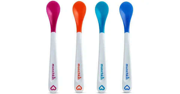 Munchkin White Hot spoon with thermal sensor 4 months+ 4 pieces