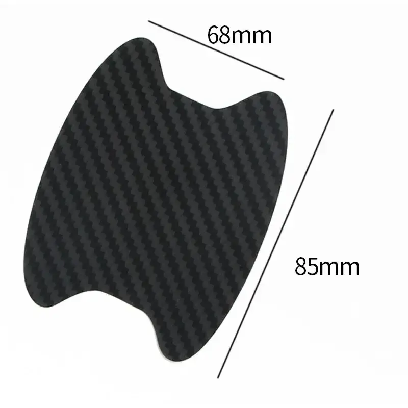 1Pc/04 Set Car Styling Mouldings sticker Car Door stickerCarbon Fiber Scratches Resistant Cover Auto HandleProtection Film Pa...
