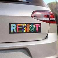 Resist Car Magnet/Bumper Sticker, Banned Books LGBT Rights Social Justice Feminist Activist