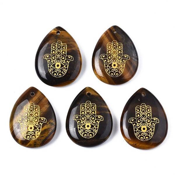 Natural Tiger Eye Pendants