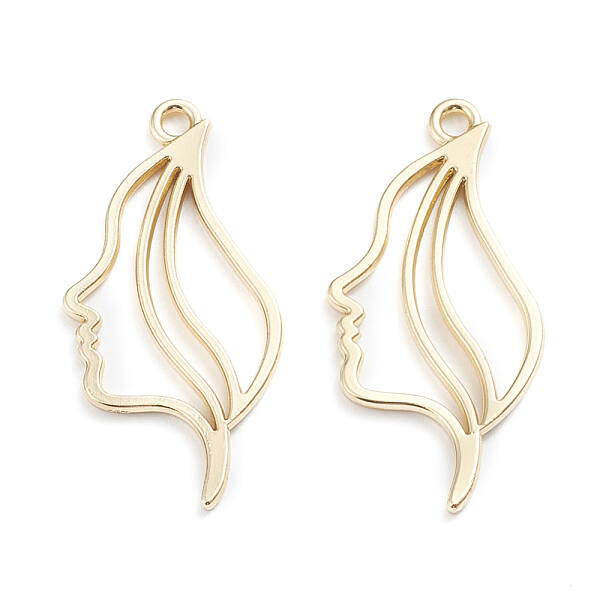 Alloy Open Back Bezel Pendants