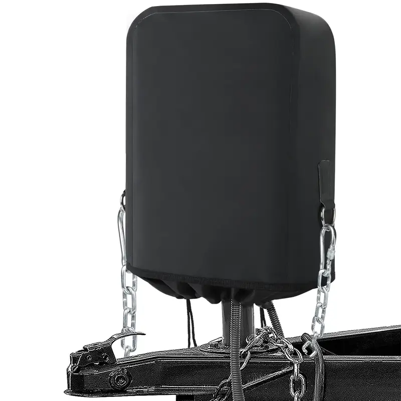 TikTokShopfalldealsforyou Safoner RV Tongue Jack Cover Waterproof – Electric Jack Protector with Chain Hooks for Campers, T...