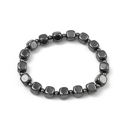 Synthetic Non-Magnetic Hematite Beaded Bracelets