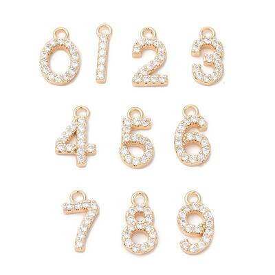 Brass with Rhinestone Pendants