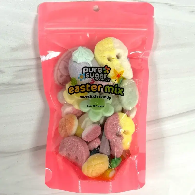 LIMITED! EASTER Swedish Candy Mix - 1/2 Pound Sweet and Sour Snack Mix Including Bubs Ovals, Sour Dizzy Skulls, and Many more...