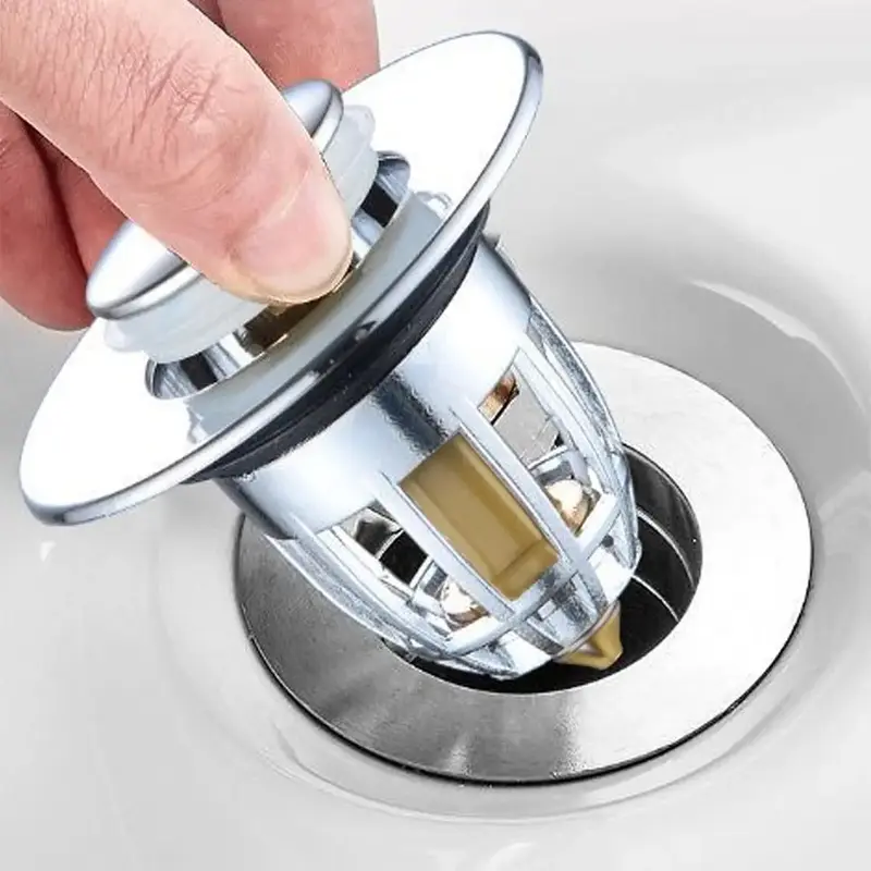 Bathroom Sink Drain Cover, Anti-smell Durable Sink Drain Cover Filter, Universal Sink Drain Cover for Bathroom Kitchen Dining...