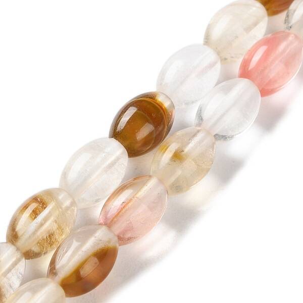 Tigerskin Glass Beads Strands