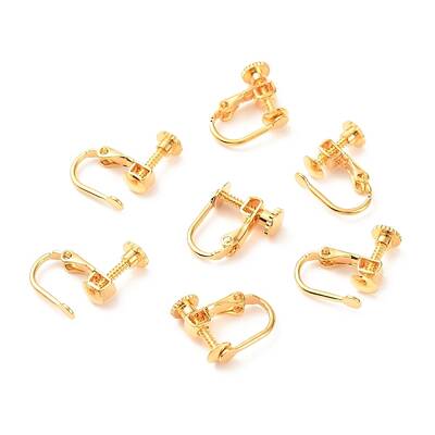 Brass Clip-on Earring Findings