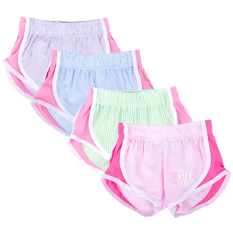 Girls Gingham Active Shorts - The Cutest, Lightweight Girls Shorts for Spring and Summer