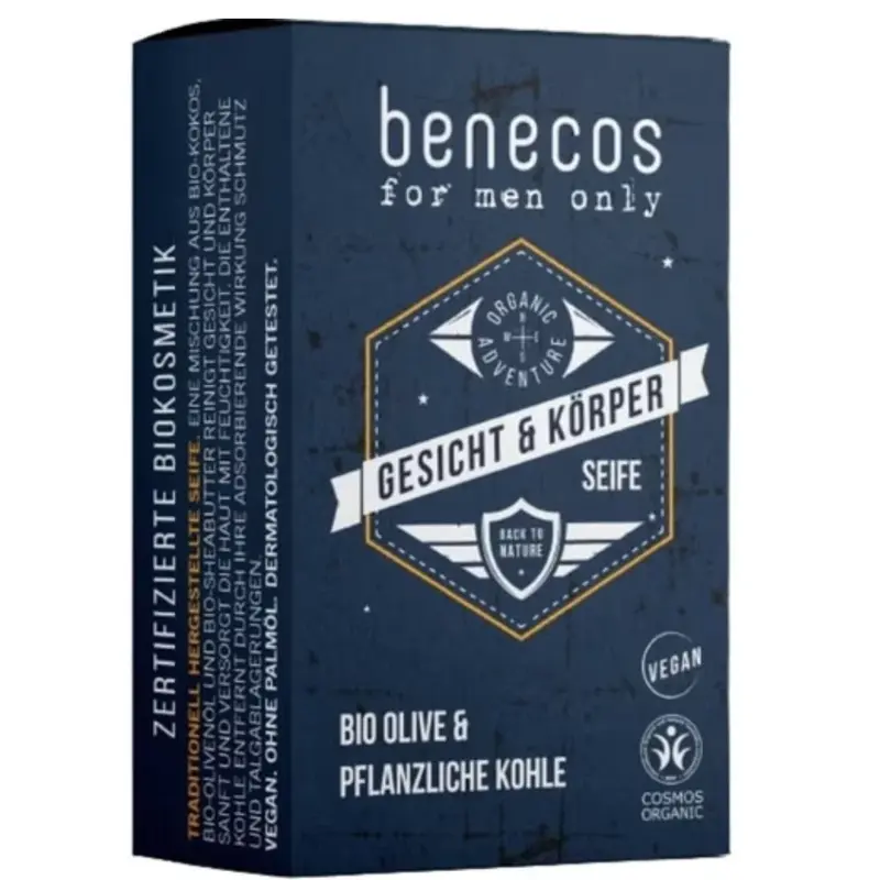Benecos Only for men Face and Body Soap 75 g