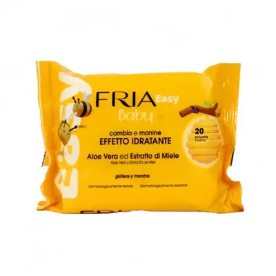 Fria Baby Easy 20 Moisturizing Effect Wipes With Aloe Vera And Honey Extract