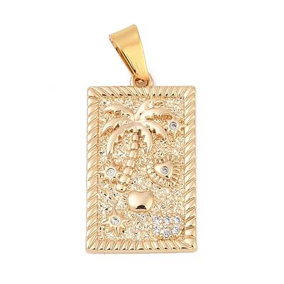 Brass with Cubic Zirconia Pendants