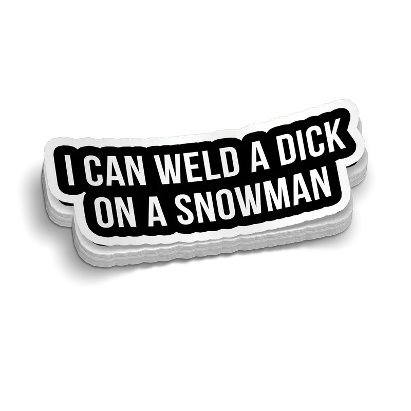 Weld A Snowman Hard Hat Decal