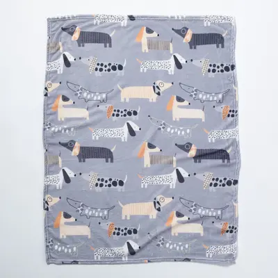 Soft & Cozy Furry Friends Pet Blanket - All Over Cats - Blue