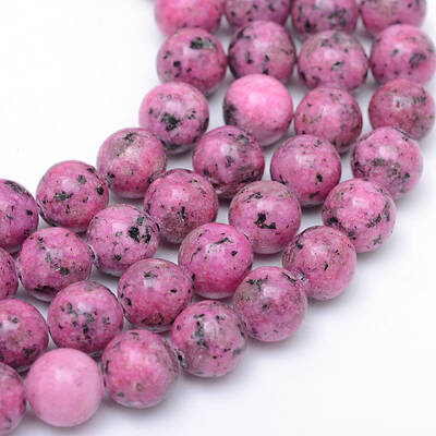 Natural Sesame Jasper/Kiwi Jasper Bead Strands