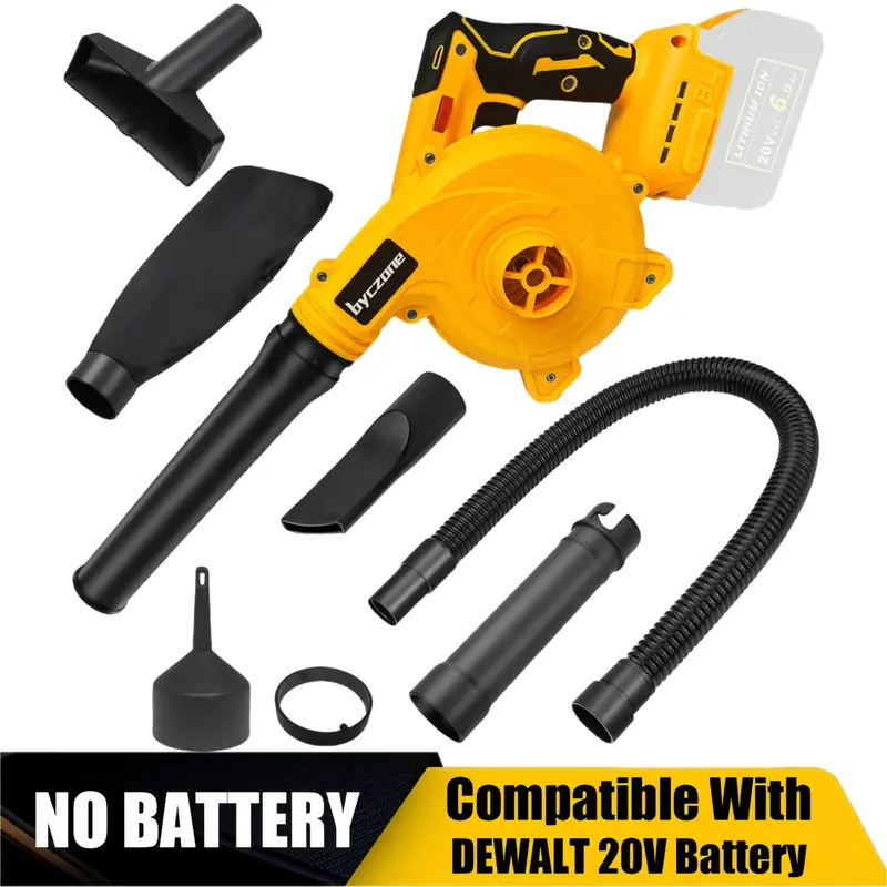 Cordless Leaf Blower for Dewalt 20V Max Battery, Jobsite Air Blower with Brushless Motor,6 Variable Speed Up to 180MPH,2-in-1...