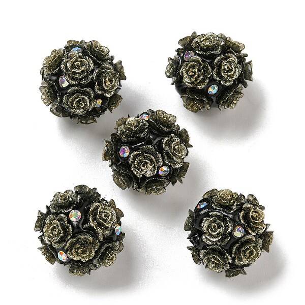 Acrylic Handmade Polymer Clay Rhinestone Beads