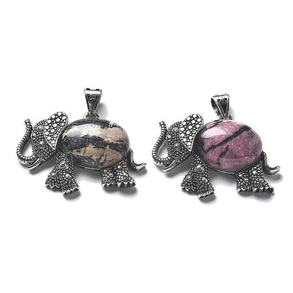 Natural Rhodonite Pendant
