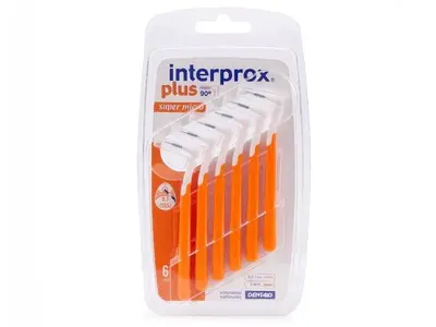 Interprox Plus 90° Super Micro Interdental Brushes 2mm x6