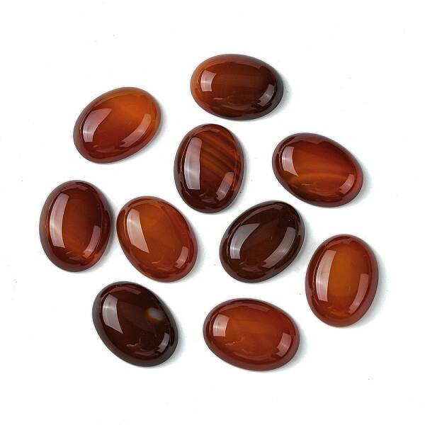 Natural Red Agate Cabochons