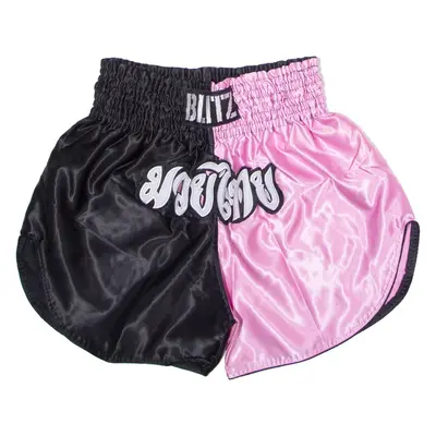BLITZ Martial Arts Mens Sports Shorts Pink Colourblock L W28