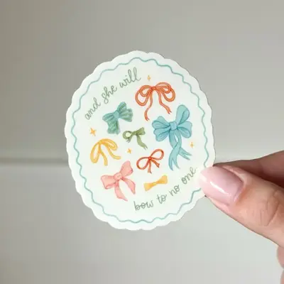 She Will Bow to No One Sticker