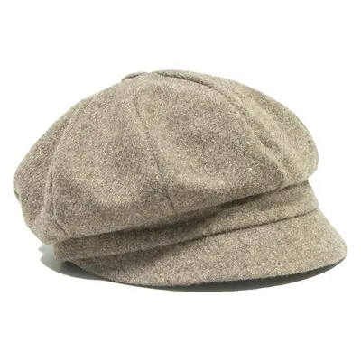 SHETLAND Mens Beret Brown Wool M