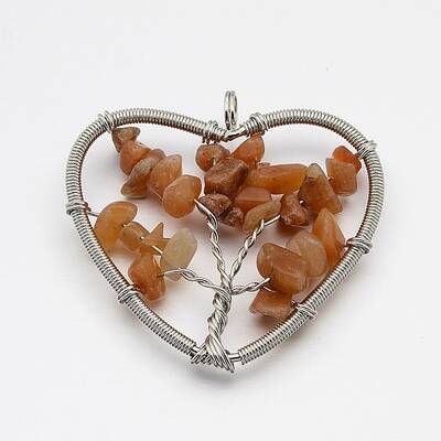 Brass Gemstone Pendants