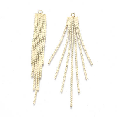 Brass Chain Tassel Big Pendants
