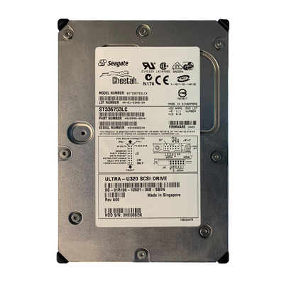 01R186 Dell 36GB Ultra-320 SCSI 15000 3.5-inch 8MB Hard Drive