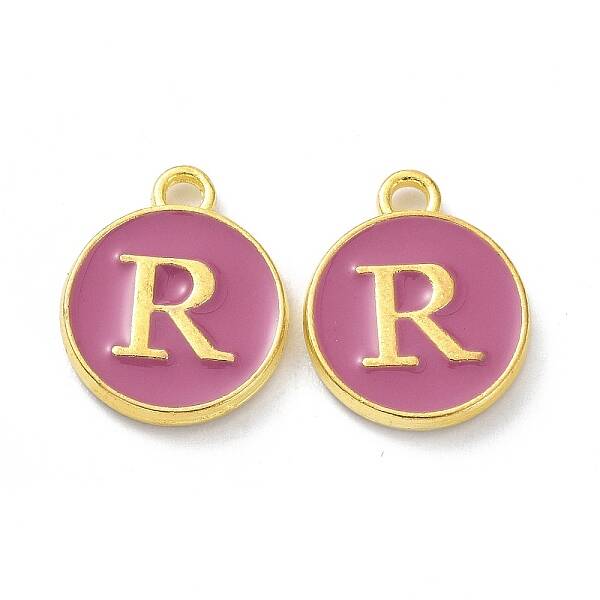 Golden Plated Alloy Enamel Charms