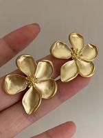 Vintage Flower Design Stud Earrings, Fashionable Jewelry for Women, Daily Clothing Decor, Trendy All-match & Exquisite Girlfr...
