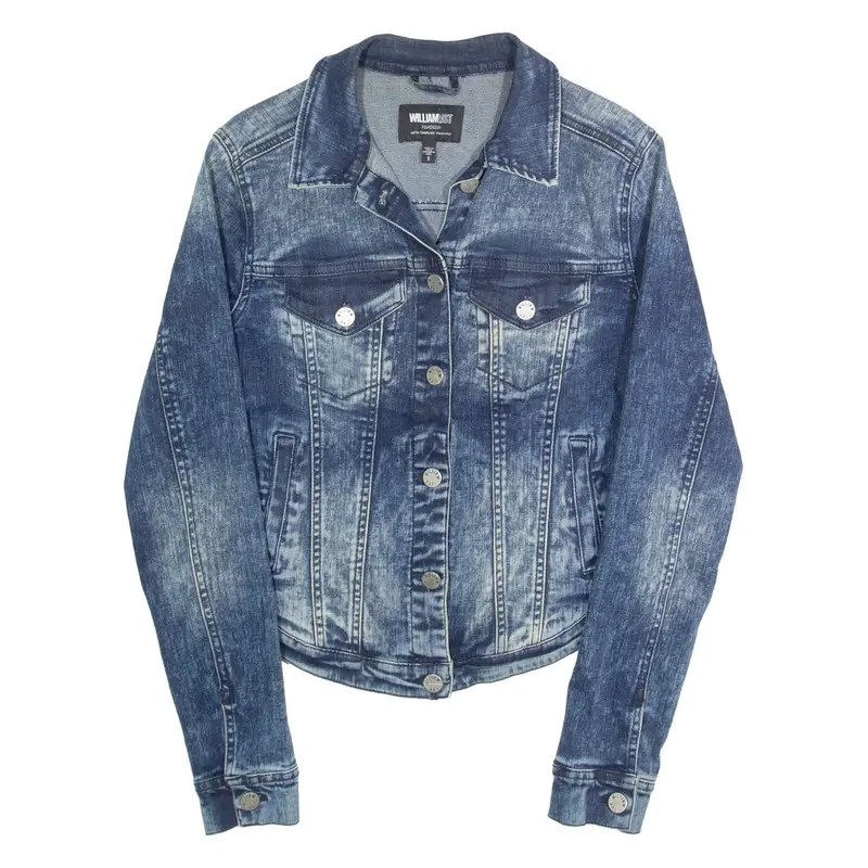 WILLIAM RAST Womens Denim Jacket Blue S