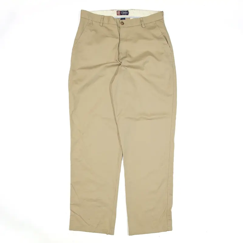 CHAPS Chino Trousers Beige Regular Straight Mens W34 L34