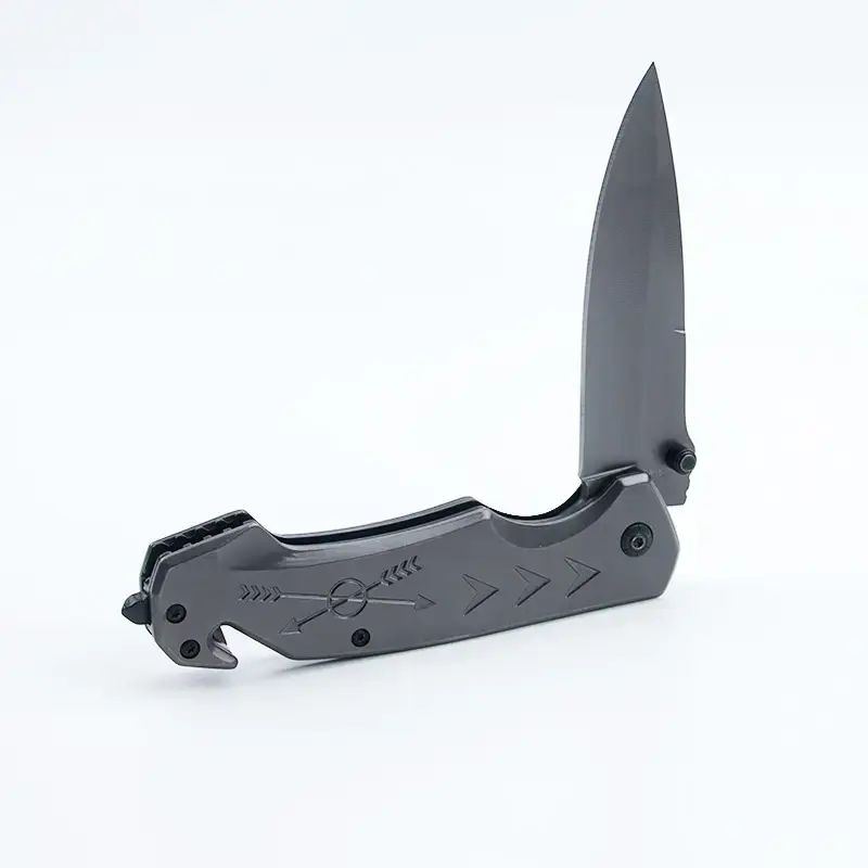 All-steel multi-function folding knife, glass breaker, seat belt cutter - EDC sharp folding knife with portable knife clip - ...