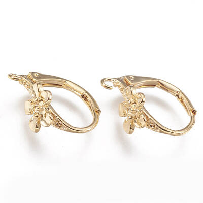 Brass Leverback Earring Findings