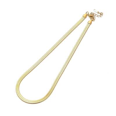 Ion Plating(IP) 304 Stainless Steel Herringbone Chain Necklace for Men Women