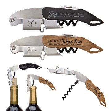 100 Promotional Double Hinged Wine Key Corkscrew - Spring Loaded & ...
