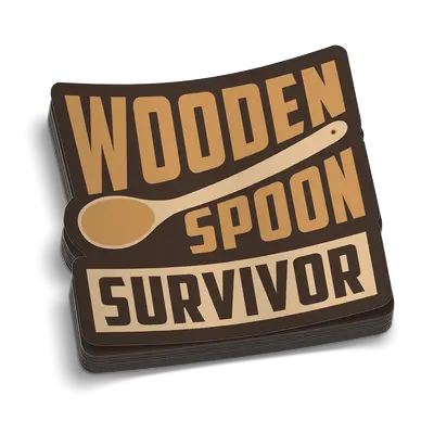 Wooden Spoon Hard Hat Decal