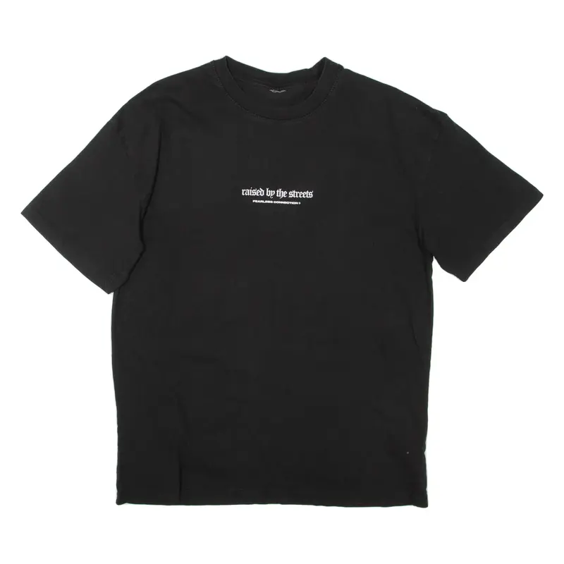 Raised By The Streets Mens T-Shirt Black M