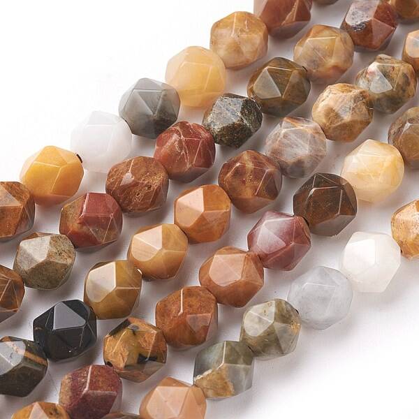 Natural Petrified Wood Beads Strands