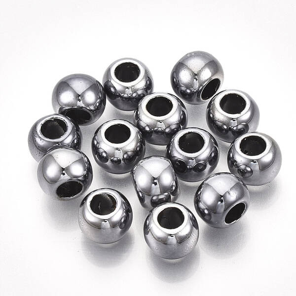 UV Plating ABS Plastic European Beads