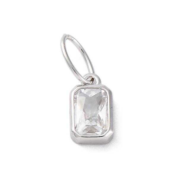 925 Sterling Silver Cubic Zirconia Charms