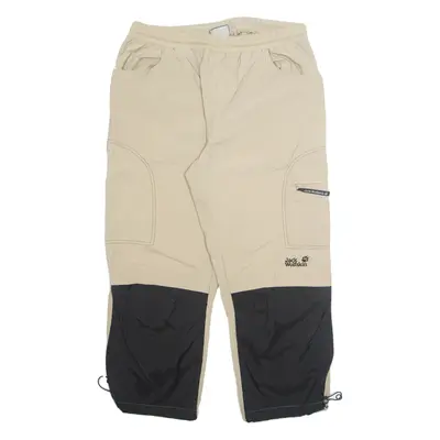 JACK WOLFSKIN Outdoor Mens Trousers Beige Regular Tapered W32 L24