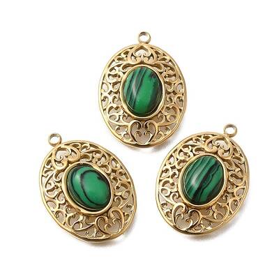 Natural Malachite Pendants
