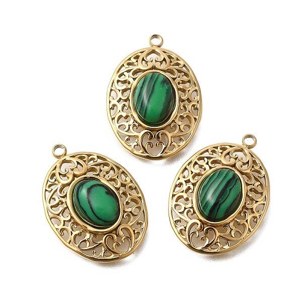 Natural Malachite Pendants