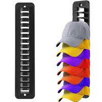 Baseball Cap Storage Rack, 1/2 Counts Large Capacity Wall Mounted Hat Display Rack, Hat Storage Organizer for Bedroom Door Wa...