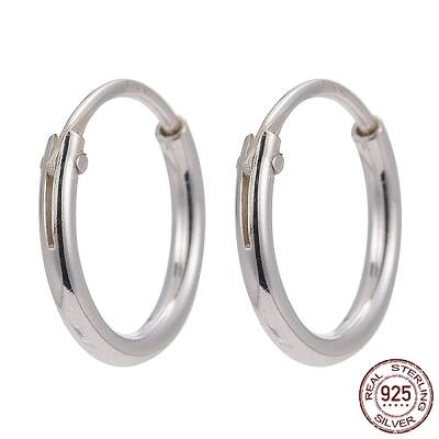 Sterling Silver Hoop Earring Findings